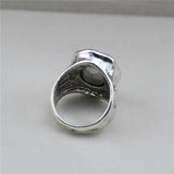 Anslow Jewelry Charms Crystal Glass Ring Retro Vintage Present