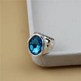 Anslow Jewelry Charms Crystal Glass Ring Retro Vintage Present