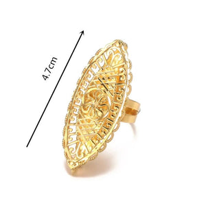 Arab Resizable Ring for Women African Jewelry Middle East Wedding Rings