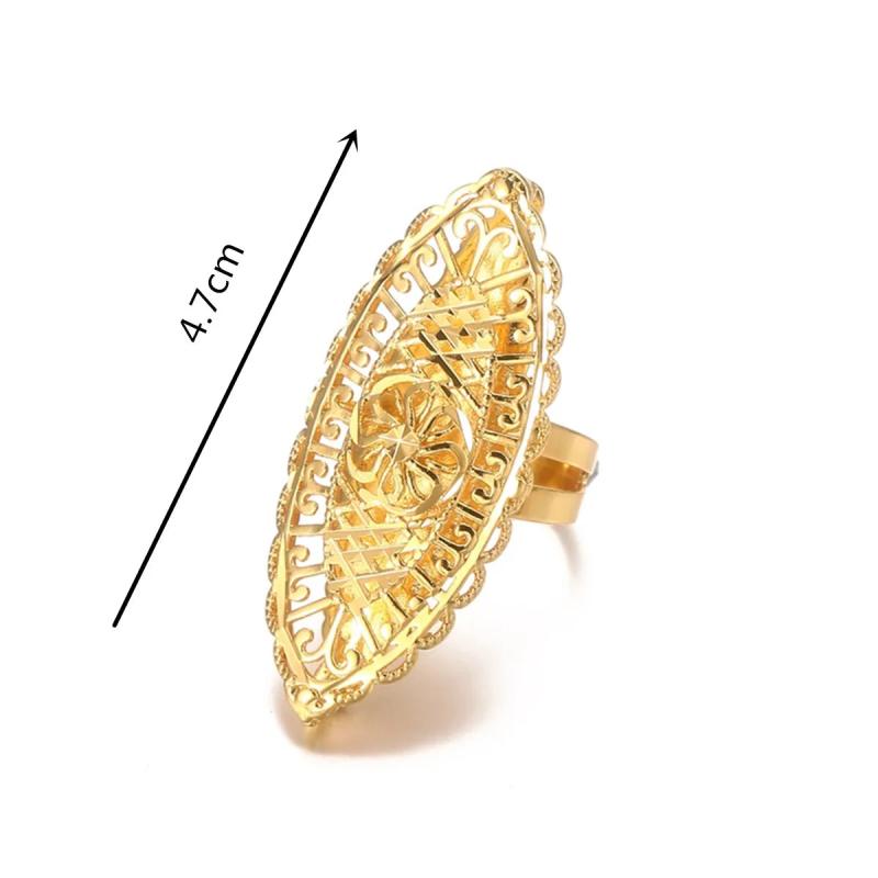 Arab Resizable Ring for Women African Jewelry Middle East Wedding Rings
