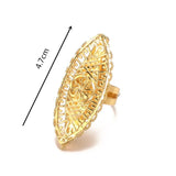 Arab Resizable Ring for Women African Jewelry Middle East Wedding Rings