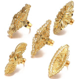 Arab Resizable Ring for Women African Jewelry Middle East Wedding Rings