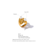 Golden Cast Ring with Shell Pearl for Women