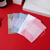 4Pcs Linen Pocket Jute Gift Bag Drawstring Pouch Wedding Christmas Jewelry Toys
