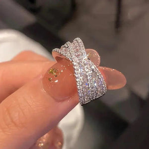 Cross Geometric Ring Open Ring Female Jewelry