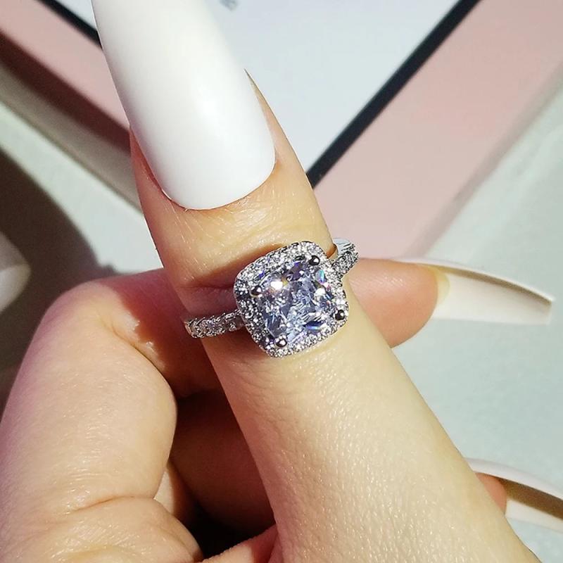 Size 11 12 13 Pink Wedding Engagement Promise Rings for Women R820