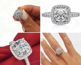 Size 11 12 13 Pink Wedding Engagement Promise Rings for Women R820