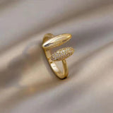 Geometric Metal Open Ring Temperament Versatile Ring Female Jewelry