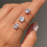 Adjustable Chain Ring for Women with 5A CZ