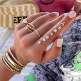 Adjustable Chain Ring for Women with 5A CZ