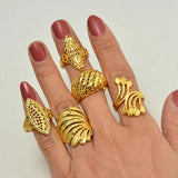 5Style Flowers Rings for Women Arab Ring Jewelry Gift