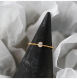 CZ Stainless Steel 18k Twist Stackable Rings Women Wedding Ring