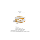 Enamel Creative Irregular Stainless Steel Open Ring Women Jewelry