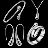 Women's Water Drop 4-Piece Jewelry Set