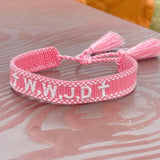 WWJD Woven Bracelets Adjustable Stacking Jewelry