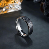 High Stainless Steel Men Rings Western Titanium Steel Ring