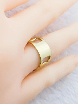Classic Style Women Stainless Steel Ring