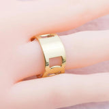Classic Style Women Stainless Steel Ring
