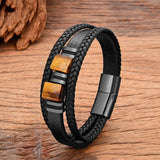 Quartz Bracelet Geometric Stone Stainless Steel Accessories