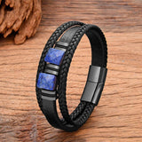 Quartz Bracelet Geometric Stone Stainless Steel Accessories