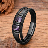 Quartz Bracelet Geometric Stone Stainless Steel Accessories