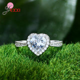 925 Silver Heart Shape Wedding Jewelry Set for Women