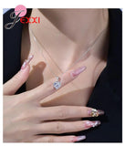 925 Silver Heart Shape Wedding Jewelry Set for Women