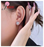 925 Silver Heart Shape Wedding Jewelry Set for Women