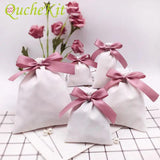 5pcs Flannel Packing Bag for Jewelry Cosmetic Gift Packaging