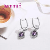 925 Sterling Silver Amethyst Wedding Jewelry Set