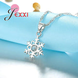 Snowflake 925 Sterling Silver Crystal Wedding Bridal Jewelry Set