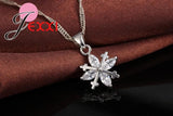 925 Sterling Silver Snowflake Earrings & Pendant Set