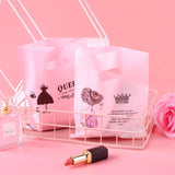 50Pcs Plastic Gift Bags With Handle Candy Cookie Pocket Packaging Handbag