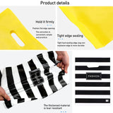 50Pcs Plastic Gift Bags With Handle Candy Cookie Pocket Packaging Handbag