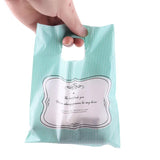 50Pcs Plastic Gift Bags With Handle Candy Cookie Pocket Packaging Handbag