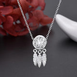 925 Silver Charms Necklace Earring Set Wedding Gift
