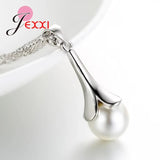 Freshwater Pearl Jewelry Set 925 Silver Necklace Earring