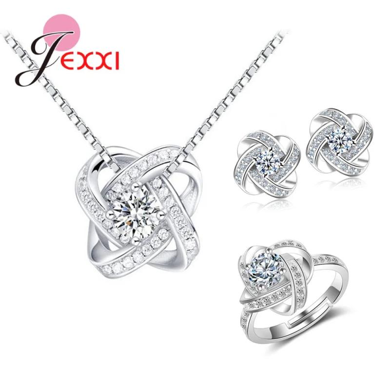 Romantic Eternal Star CZ Jewelry Set For Women