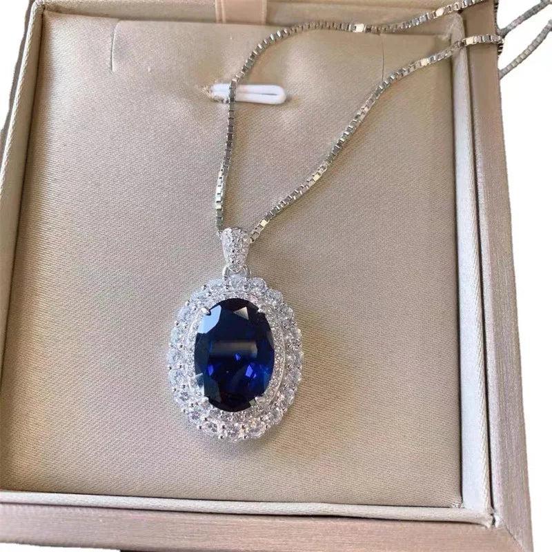 Sapphire Tanzanite Three-piece Set Women's Wedding Jewelry