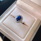 Sapphire Tanzanite Three-piece Set Women's Wedding Jewelry