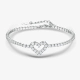 S925 Sterling Silver Heart Jewelry Set with Zircon Necklace