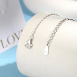 S925 Sterling Silver Heart Jewelry Set with Zircon Necklace