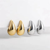 Big Drop S925 Silver Needle Earrings Retro Chunky Party Jewelry