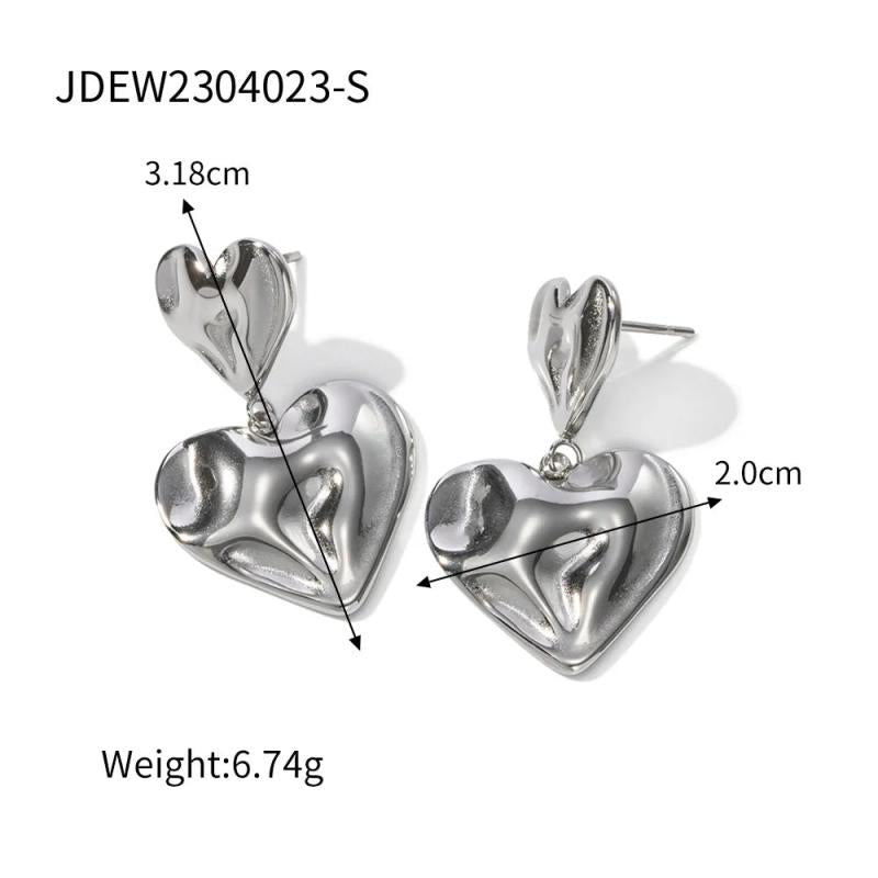 Irregular Studs Huggie Earrings Women's Punk Vintage Jewelry