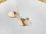 Fashionable Round Shell Earrings for Women