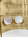 Fashionable Round Shell Earrings for Women