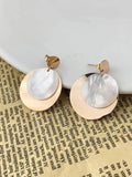 Fashionable Round Shell Earrings for Women