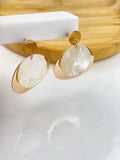 Fashionable Round Shell Earrings for Women