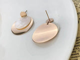 Fashionable Round Shell Earrings for Women