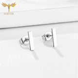 12 Pairs Minimalist Stud Earrings Stainless Steel Set